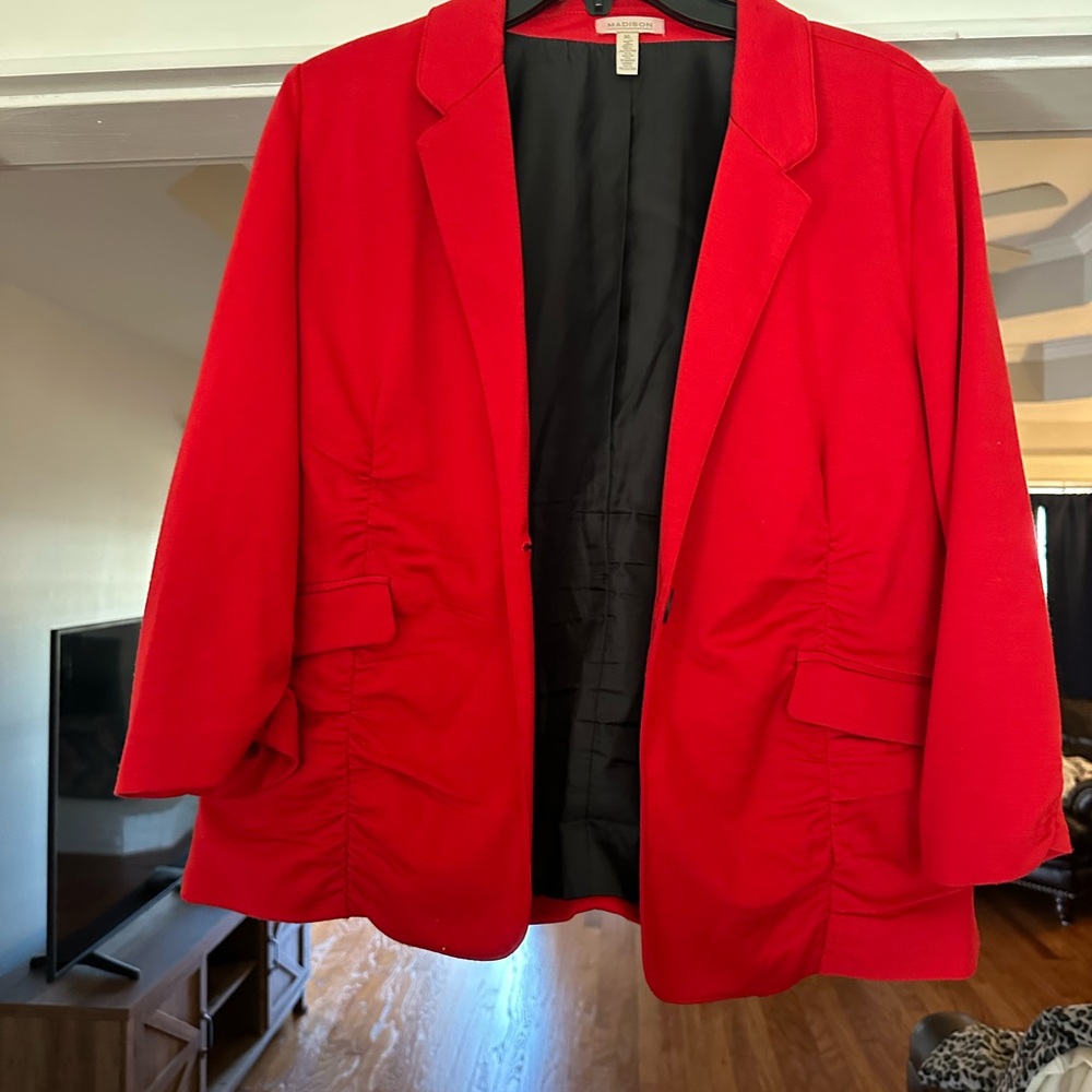 Madison Vibrant Red Women's Blazer